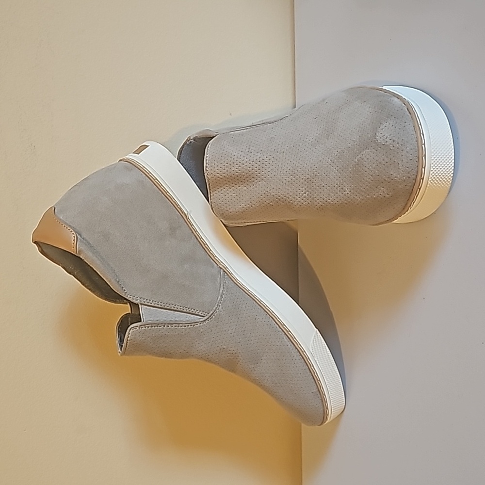 Dr. Scholl's Women's If Only Wedge Slip-On Sneaker Gray Size 11‎